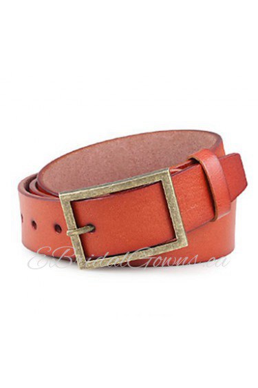 Men Faux Leather Waist Belt,Vintage/ Party/ Work/ Casual Alloy/ Leather P3D1P1K4