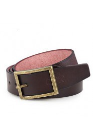 Men Faux Leather Waist Belt,Vintage/ Party/ Work/ Casual Alloy/ Leather P3D1P1K4