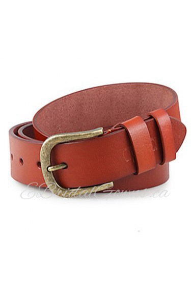 Men Faux Leather Waist Belt,Vintage/ Party/ Work/ Casual Alloy/ Leather P3D1P1K5