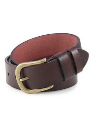 Men Faux Leather Waist Belt,Vintage/ Party/ Work/ Casual Alloy/ Leather P3D1P1K5