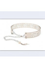 Women Wide Belt,Casual Alloy All Seasons