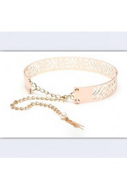 Women Wide Belt,Casual Alloy All Seasons