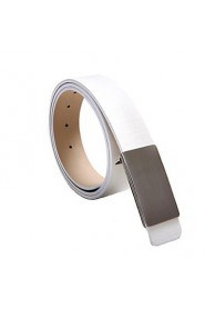 Men's Casual Metal Buckle Faux Leather Belt 5075