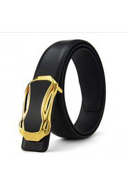 Italy Men's Genuine Leather Belt Car Model Business Waist Belts