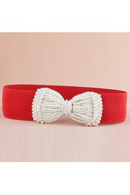 Women Wide Belt,Casual Alloy/ Imitation Pearl All Seasons