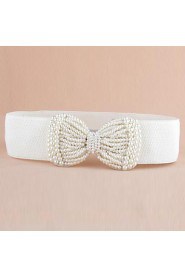 Women Wide Belt,Casual Alloy/ Imitation Pearl All Seasons