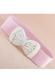 Women Wide Belt,Casual Alloy/ Imitation Pearl All Seasons