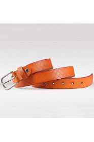 Women Microfiber leather Waist Belt,Vintage/ Party/ Work/ Casual Alloy P3D1P203