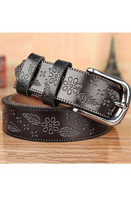 Women Calfskin Waist Belt,Vintage/ Casual Alloy All Seasons