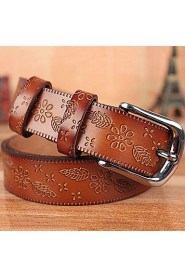 Women Calfskin Waist Belt,Vintage/ Casual Alloy All Seasons