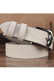 Women Calfskin Waist Belt,Vintage/ Casual Alloy All Seasons