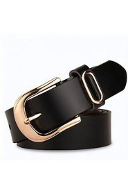 Women Calfskin Waist Belt,Casual Alloy All Seasons