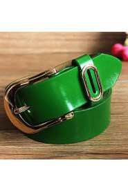 Women Calfskin Waist Belt,Casual Alloy All Seasons