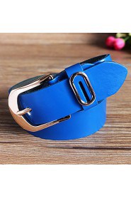 Women Calfskin Waist Belt,Casual Alloy All Seasons