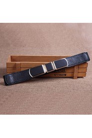 Women Leather Stretch Wide Belt,Vintage/ Cute/ Party/ Casual Alloy