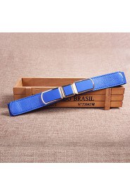 Women Leather Stretch Wide Belt,Vintage/ Cute/ Party/ Casual Alloy