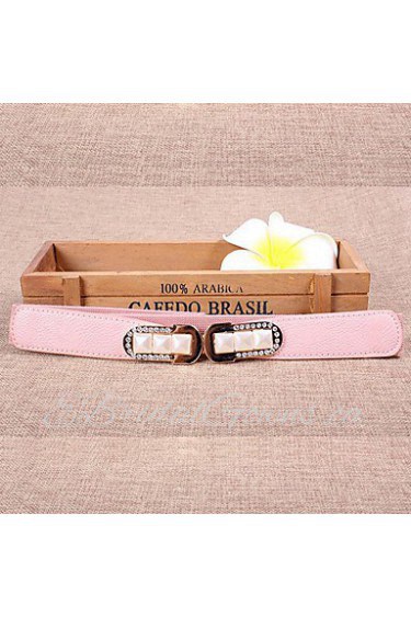 Women Leather Fashion Wide Belt,Vintage/ Cute/ Party/ Casual Alloy