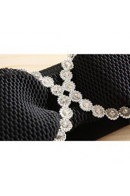 Women's Elastic Rhinestone Stylish Waist Belt