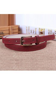 Women Leather Fashion Skinny Belt,Cute/ Party/ Casual Alloy