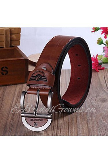 Men Waist Belt,Work/ Casual Alloy/ Leather All Seasons