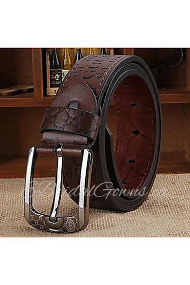 Men Waist Belt,Work/ Casual Alloy/ Leather All Seasons