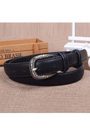 Women Leather Easy to Collocation Skinny Belt for Clothes,Cute/ Party/ Casual Alloy