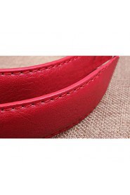 Women Leather Diamond-Studded Skinny Belt,Vintage/ Cute/ Party/ Casual Alloy