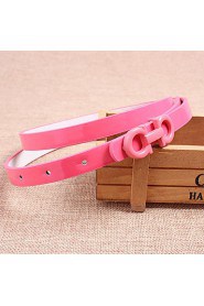 Women Leather Fashion Skinny Belt,Vintage/ Cute/ Party/ Casual Alloy