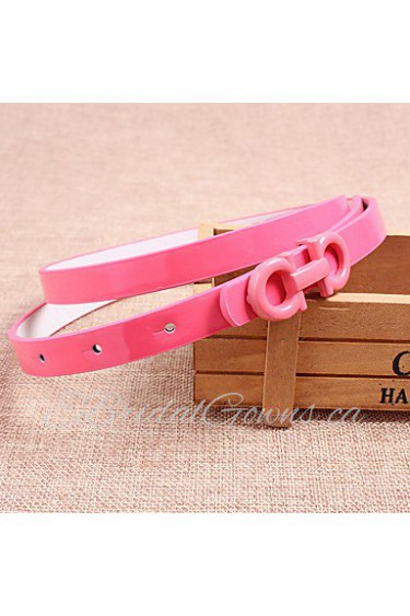 Women Leather Fashion Skinny Belt,Vintage/ Cute/ Party/ Casual Alloy