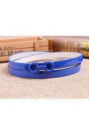 Women Leather Fashion Skinny Belt,Vintage/ Cute/ Party/ Casual Alloy