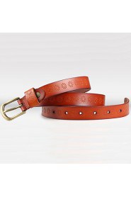 Women Microfiber leather Waist Belt,Vintage/ Party/ Work/ Casual Alloy P3D1P208