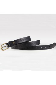 Women Microfiber leather Waist Belt,Vintage/ Party/ Work/ Casual Alloy P3D1P208