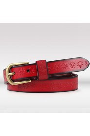 Women Microfiber leather Waist Belt,Vintage/ Party/ Work/ Casual Alloy P3D1P208