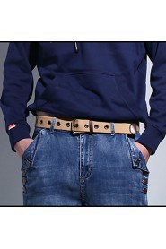 Men Canvas Waist Belt,Vintage/ Party/ Work/ Casual Alloy D6B1P505-1