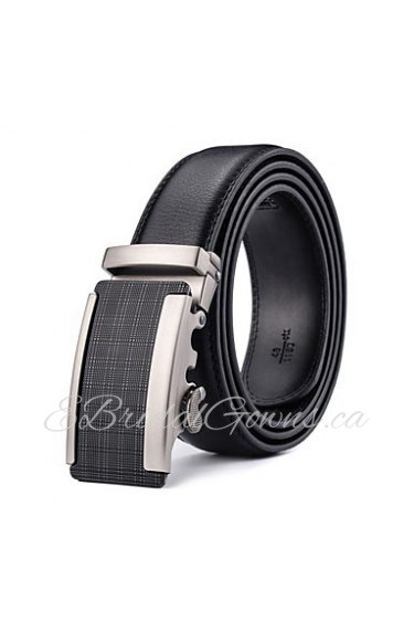 Business Ratchet Belt Luxurious Genuine Leather