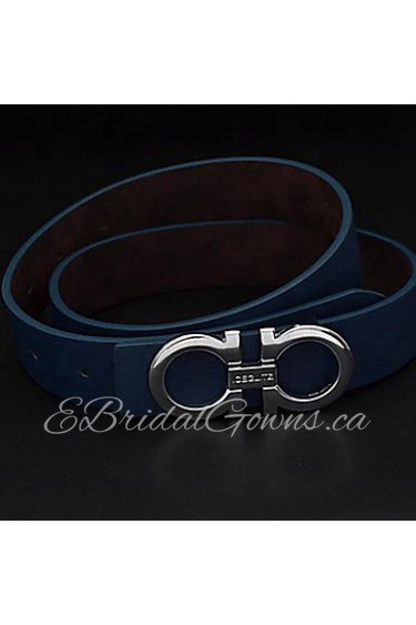 Men Waist Belt,Work/ Casual Alloy/ Leather All Seasons