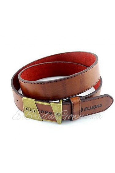 Men Waist Belt,Work/ Casual Alloy/ Leather All Seasons