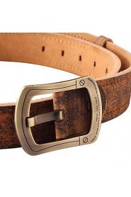 Men Vintage/Cute/Party/Work/Casual Alloy/Leather Calfskin Buckle/Waist Belt 1520-002