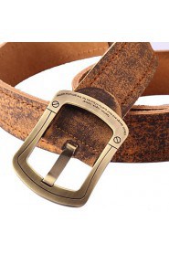 Men Vintage/Cute/Party/Work/Casual Alloy/Leather Calfskin Buckle/Waist Belt 1520-002