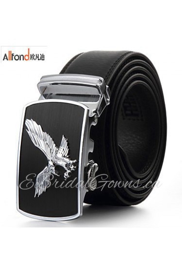 Men Party/Work/Casual Alloy/Leather Calfskin Waist Belt PZD4025-05