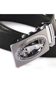 Men Party/Work/Casual Alloy/Leather Calfskin Waist Belt PZD4025-03