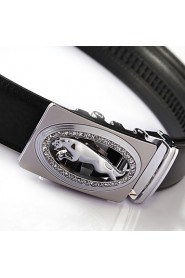 Men Party/Work/Casual Alloy/Leather Calfskin Waist Belt PZD4025-03