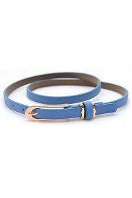 Women PU Skinny Belt,Casual