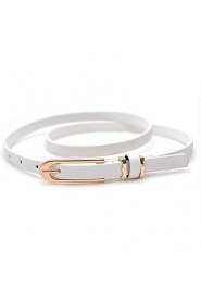 Women PU Skinny Belt,Casual