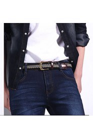 Unisex Canvas Waist Belt,Vintage/ Party/ Work/ Casual Alloy D6B1P514