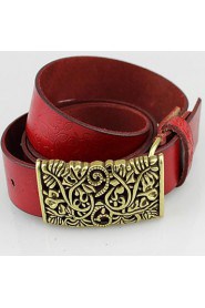 Unisex Buckle/ Wide Belt,Casual Leather All Seasons