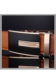 Men's Genuine Leather Ratchet Belt Business Belts