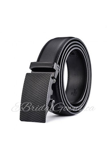 Business Ratchet Belt Luxurious Genuine Leather