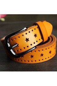 Women Calfskin Waist Belt,Vintage/ Casual Alloy All Seasons