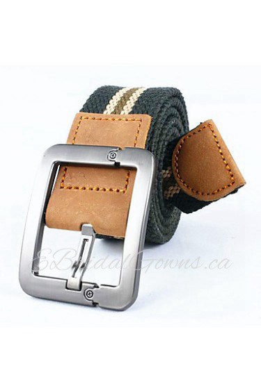 Men Canvas Waist Belt,Work/ Casual Alloy All Seasons